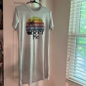 beer me t-shirt dress
